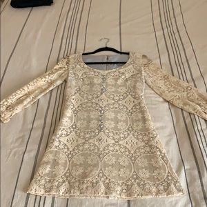Vintage lace mini dress